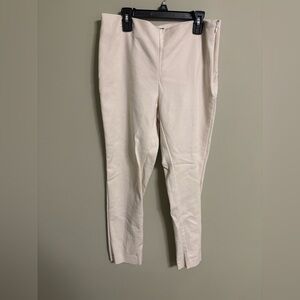 Vince Camuto Women's White Side Zip Up dress pants Size 6 Mid Rise Ankle